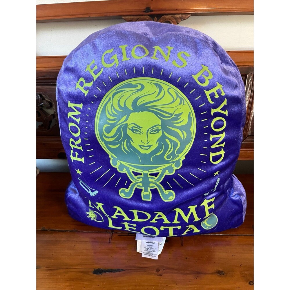 Disney The Haunted Mansion Madame Leota glow in the dark plush cushion nwt